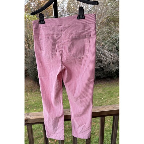 Mario Serrani Italy Comfort Stretch Cuff Capri Pink/White Size Medium Like New - Picture 13 of 16